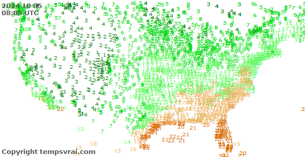 Aktuelle Messwerte für USA