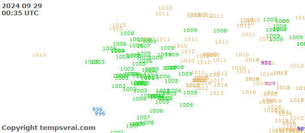 Aktuelle Messwerte für Alaska