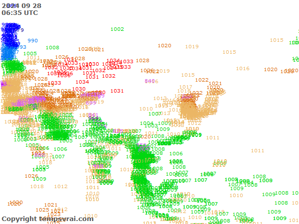 Aktuelle Messwerte für Asien