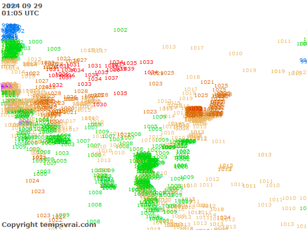 Aktuelle Messwerte für Asien