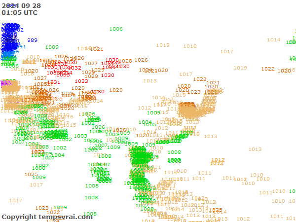 Aktuelle Messwerte für Asien