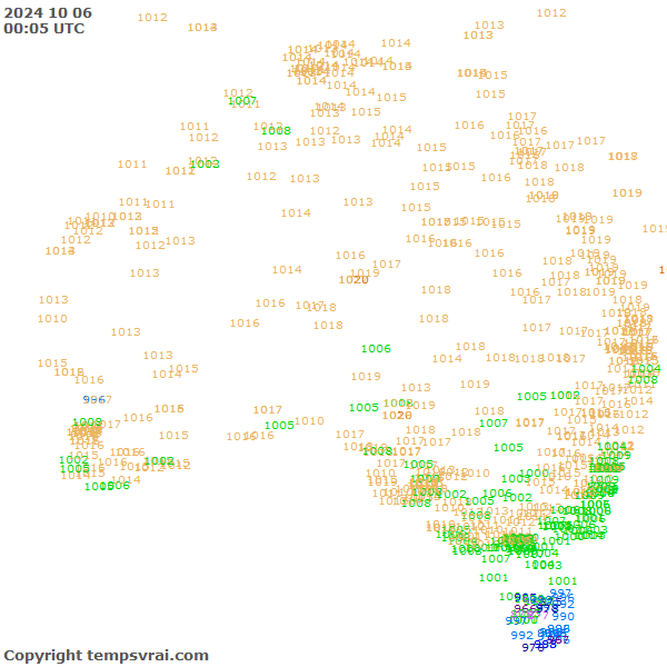 Aktuelle Messwerte für Australien