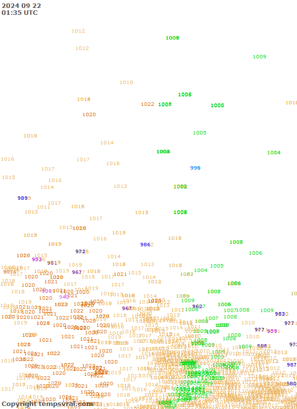 Observations for Canada Central