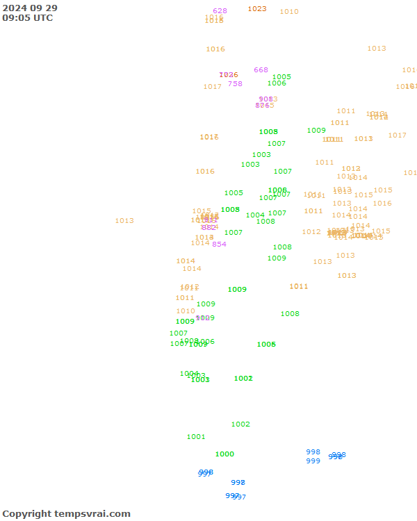 Aktuelle Messwerte für Chile