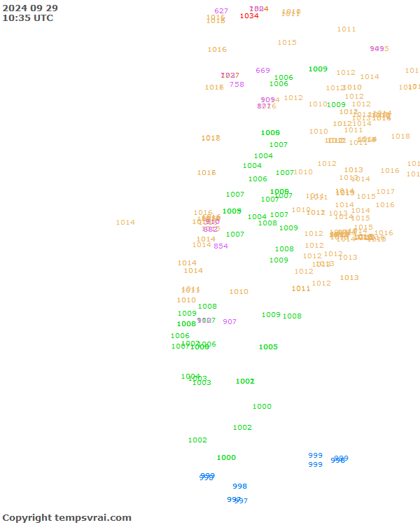 Aktuelle Messwerte für Chile