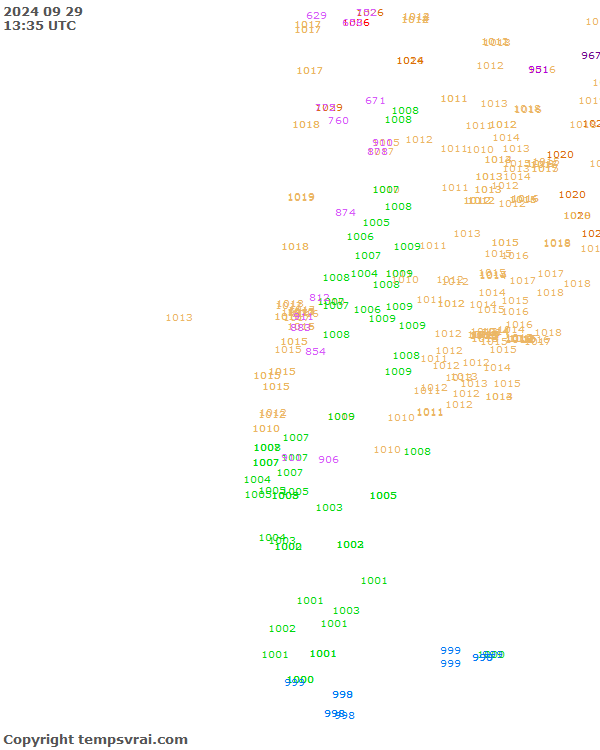 Aktuelle Messwerte für Chile