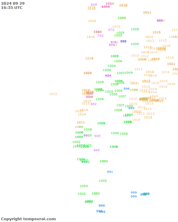 Aktuelle Messwerte für Chile