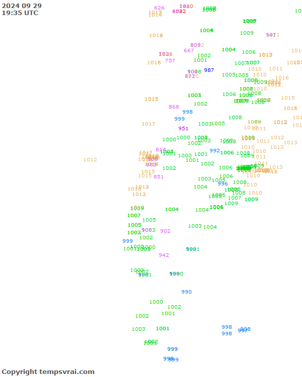 Aktuelle Messwerte für Chile