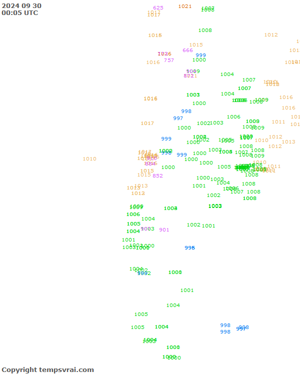 Aktuelle Messwerte für Chile