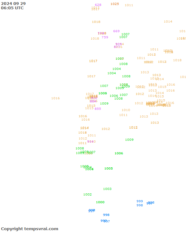 Aktuelle Messwerte für Chile