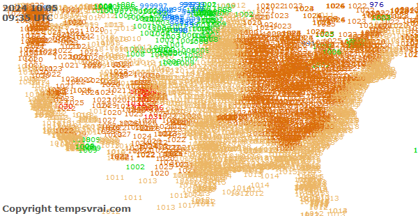 Aktuelle Messwerte für USA