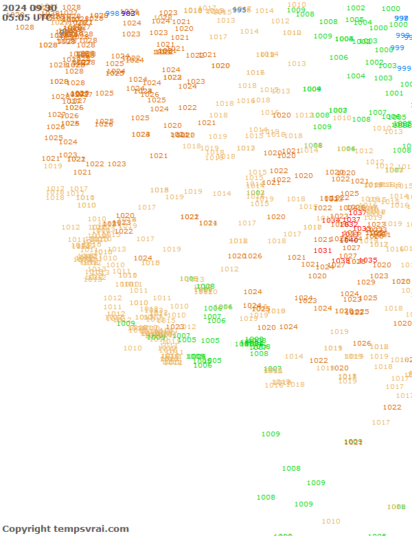 Aktuelle Messwerte für USA-West