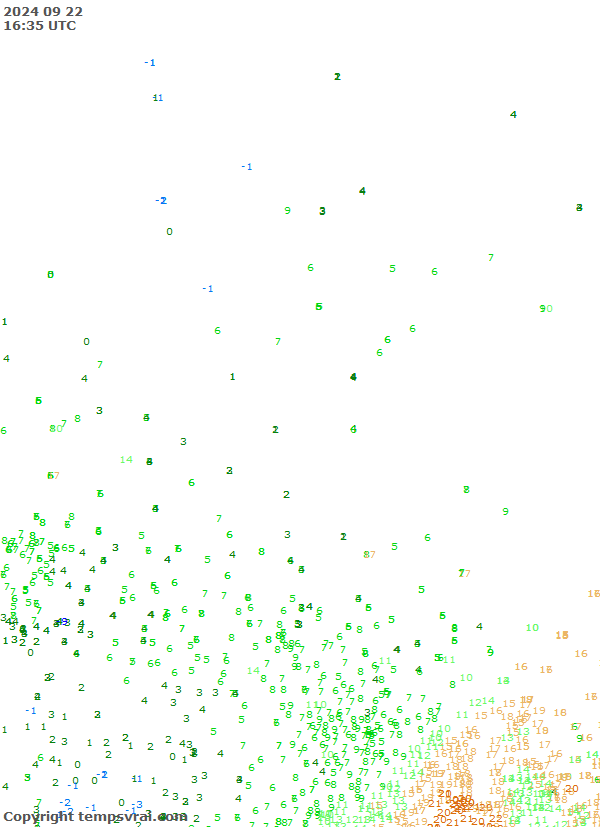 Observations for Canada Central