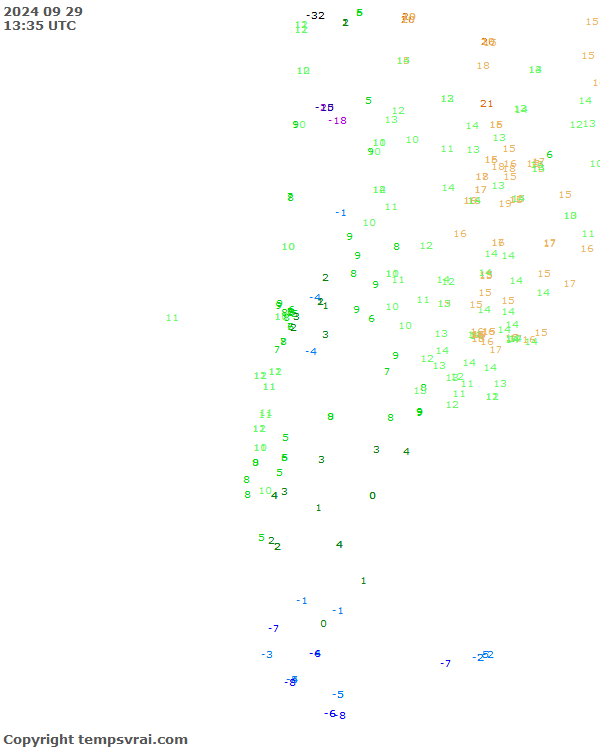 Aktuelle Messwerte für Chile