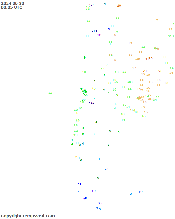 Aktuelle Messwerte für Chile