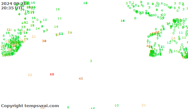 Aktuelle Messwerte für Indischer Ozean Süd