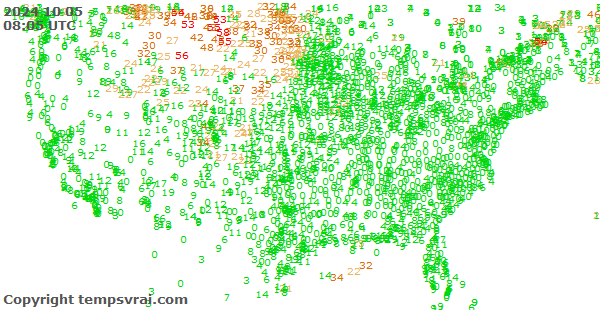 Aktuelle Messwerte für USA