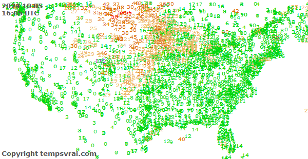 Aktuelle Messwerte für USA