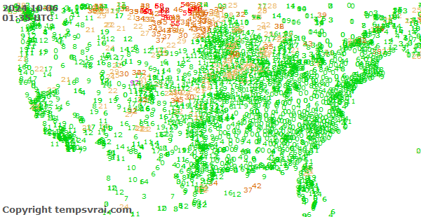 Aktuelle Messwerte für USA