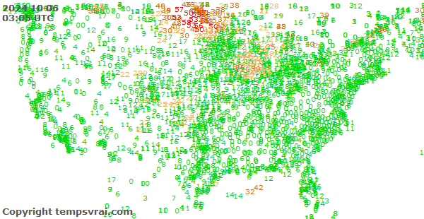 Aktuelle Messwerte für USA