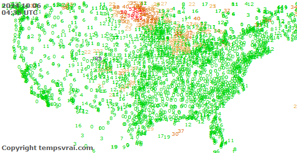 Aktuelle Messwerte für USA