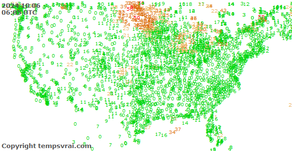 Aktuelle Messwerte für USA