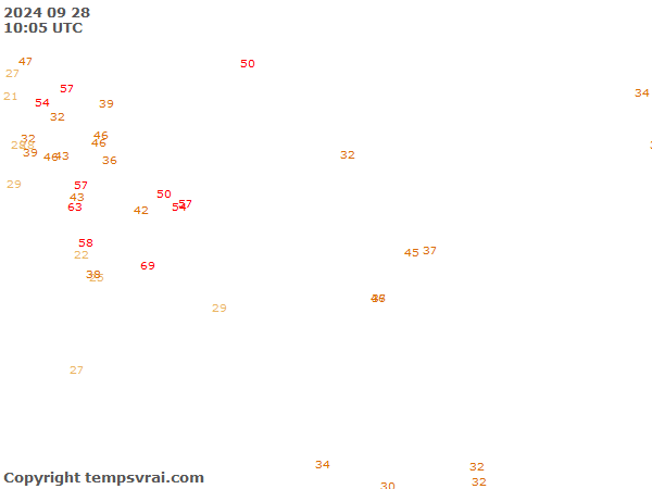 Aktuelle Messwerte für Asien