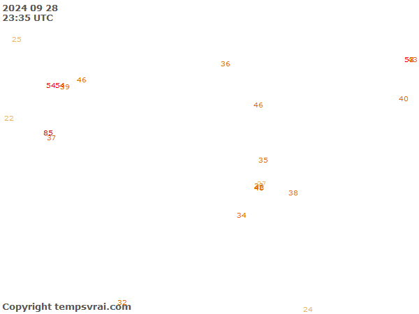 Aktuelle Messwerte für Asien