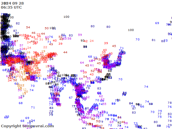 Aktuelle Messwerte für Asien