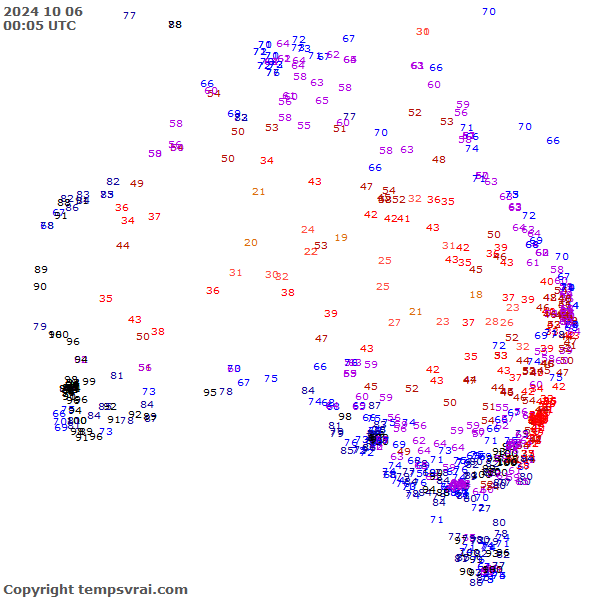 Aktuelle Messwerte für Australien