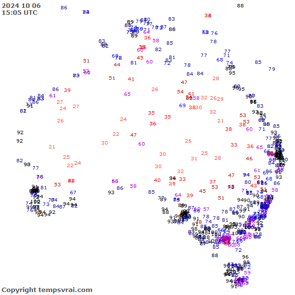 Aktuelle Messwerte für Australien