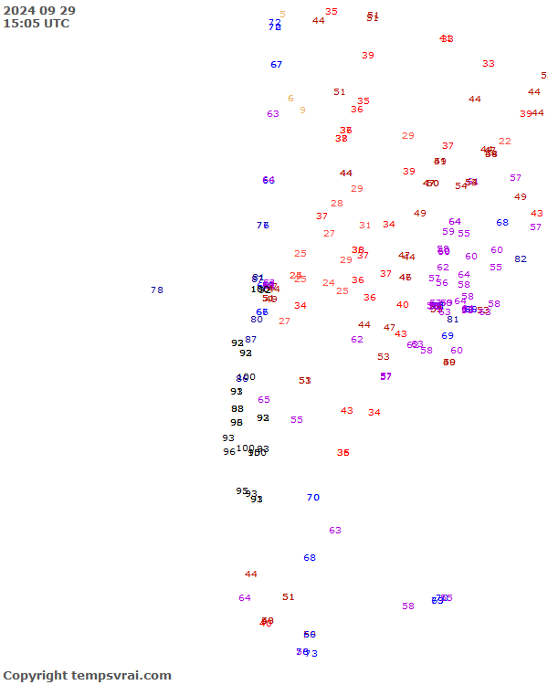 Aktuelle Messwerte für Chile