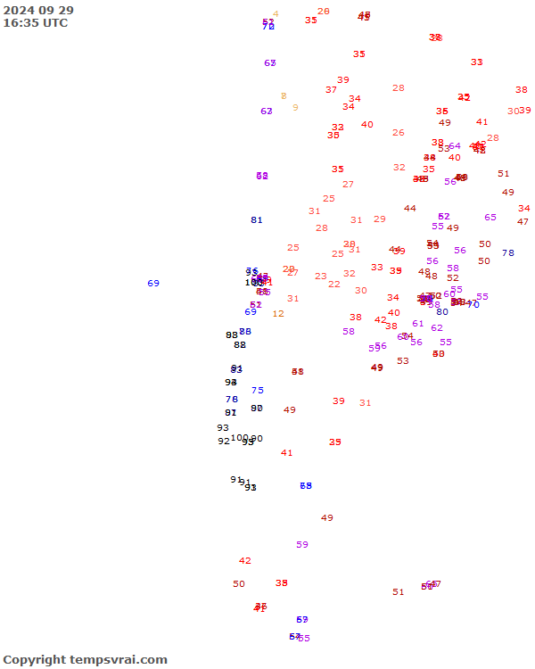 Aktuelle Messwerte für Chile