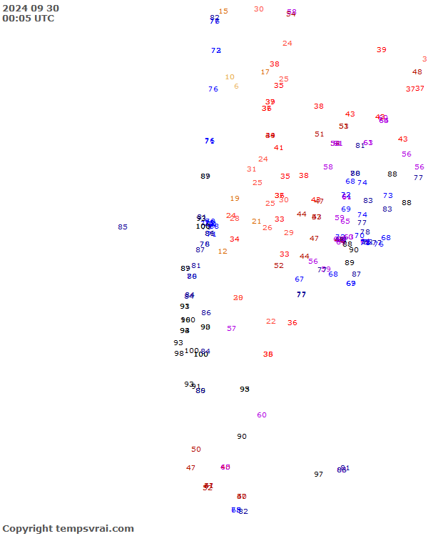 Aktuelle Messwerte für Chile