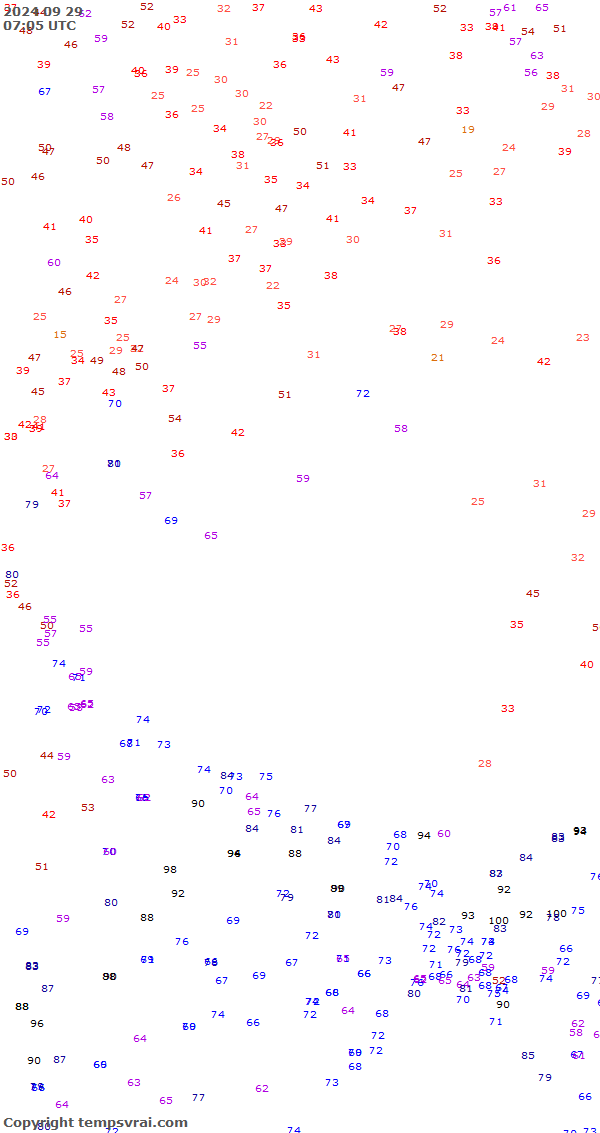 Aktuelle Messwerte für China-West