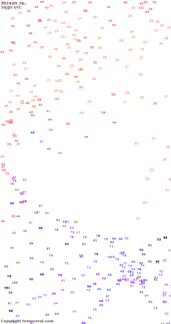 Aktuelle Messwerte für China-West