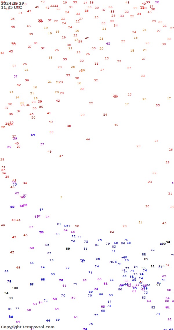 Aktuelle Messwerte für China-West