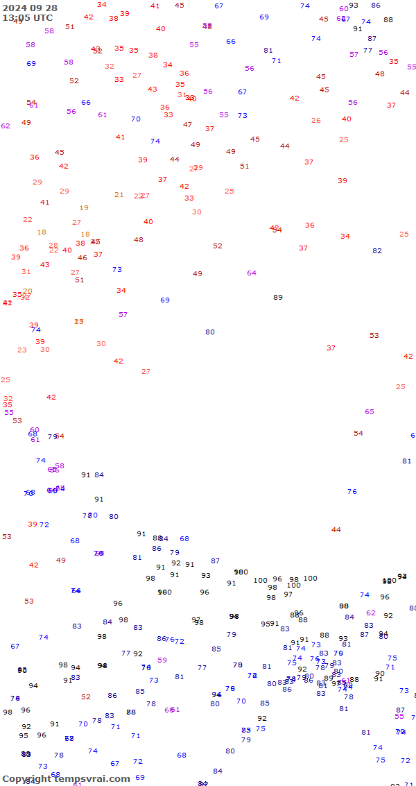 Aktuelle Messwerte für China-West