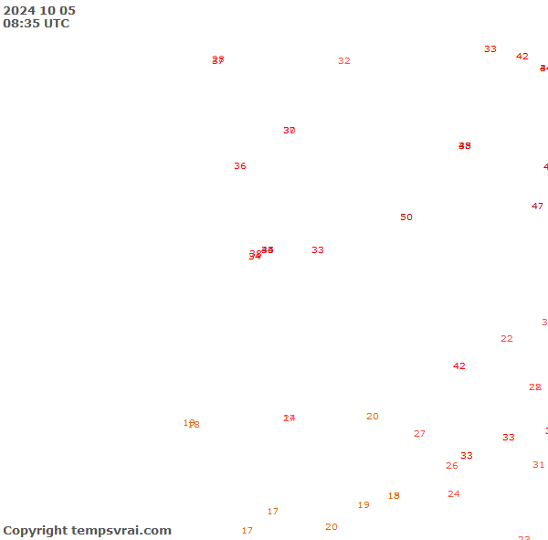 Aktuelle Messwerte für Namibia