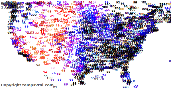 Aktuelle Messwerte für USA