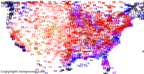 Aktuelle Messwerte für USA