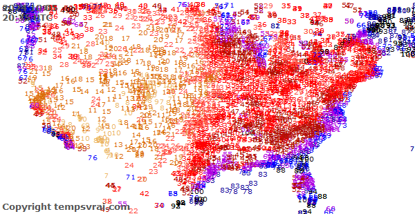 Aktuelle Messwerte für USA