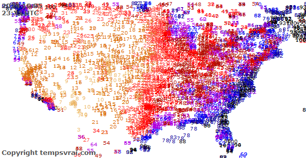 Aktuelle Messwerte für USA