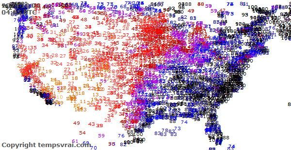 Aktuelle Messwerte für USA