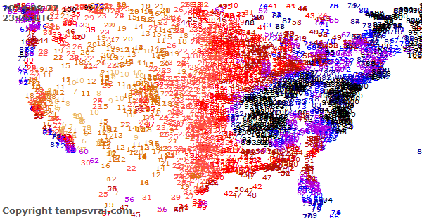 Aktuelle Messwerte für USA