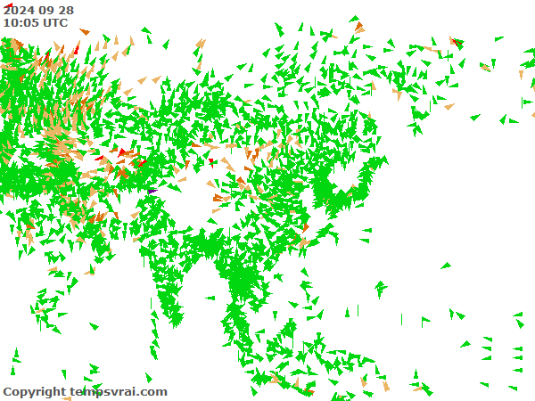 Aktuelle Messwerte für Asien