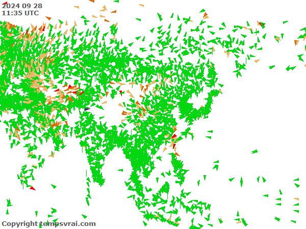 Aktuelle Messwerte für Asien