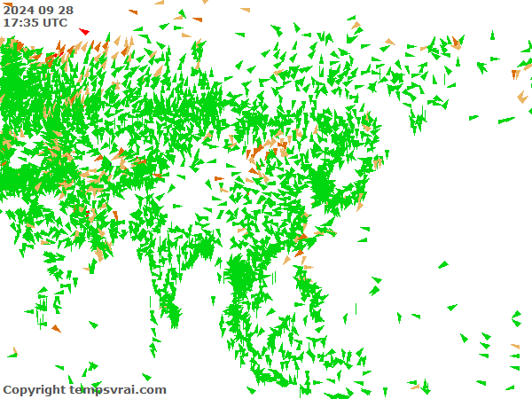 Aktuelle Messwerte für Asien