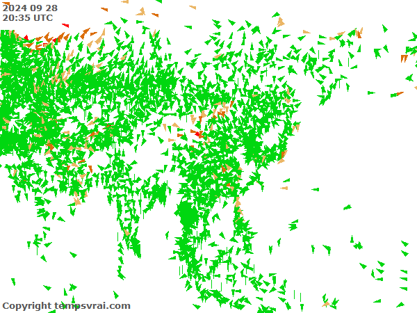 Aktuelle Messwerte für Asien