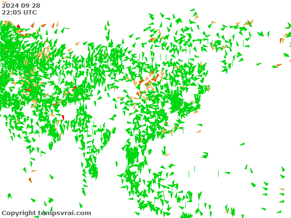 Aktuelle Messwerte für Asien